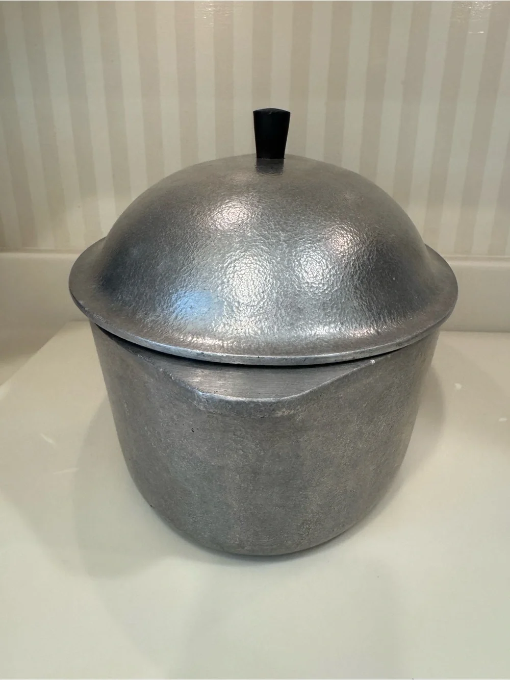 Vintage Aluminum Hammercraft Cookwear Roasting Pan With Dome Lid